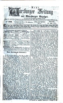 Neue Würzburger Zeitung Mittwoch 12. Juli 1871