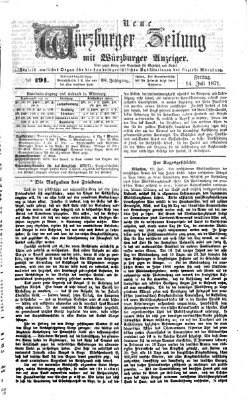 Neue Würzburger Zeitung Freitag 14. Juli 1871