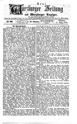 Neue Würzburger Zeitung Mittwoch 27. März 1872