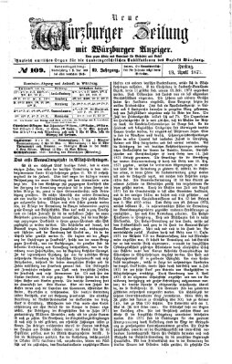 Neue Würzburger Zeitung Freitag 19. April 1872