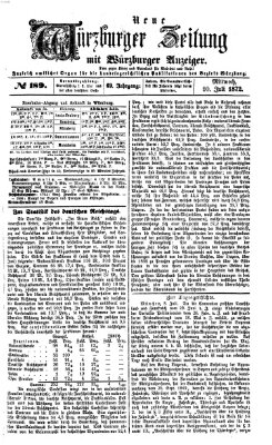 Neue Würzburger Zeitung Mittwoch 10. Juli 1872