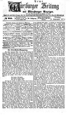 Neue Würzburger Zeitung Dienstag 3. September 1872