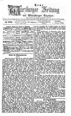 Neue Würzburger Zeitung Samstag 5. Oktober 1872