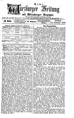 Neue Würzburger Zeitung Mittwoch 13. November 1872