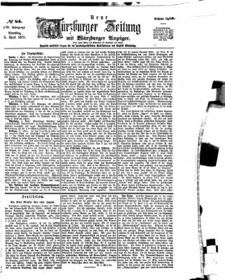 Neue Würzburger Zeitung Samstag 5. April 1873