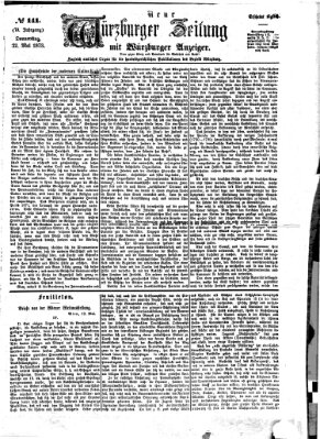 Neue Würzburger Zeitung Donnerstag 22. Mai 1873