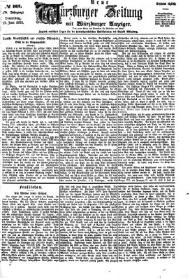 Neue Würzburger Zeitung Donnerstag 19. Juni 1873