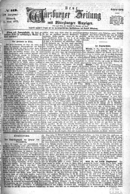 Neue Würzburger Zeitung Mittwoch 3. September 1873