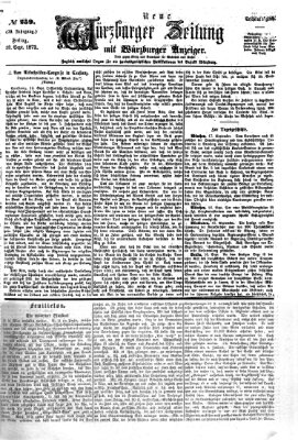 Neue Würzburger Zeitung Freitag 19. September 1873