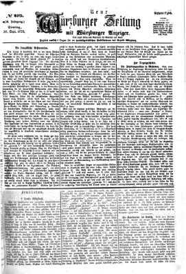 Neue Würzburger Zeitung Dienstag 30. September 1873
