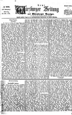 Neue Würzburger Zeitung Sonntag 12. Oktober 1873