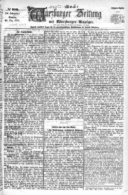 Neue Würzburger Zeitung Montag 29. Dezember 1873