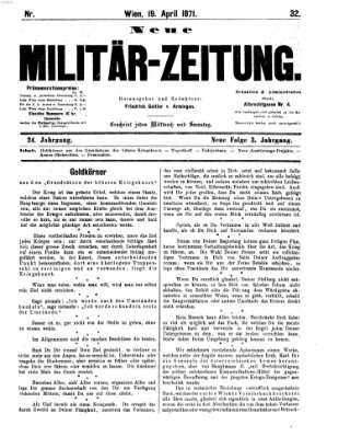 Neue Militär-Zeitung (Militär-Zeitung) Mittwoch 19. April 1871