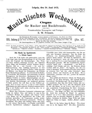 Musikalisches Wochenblatt