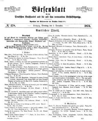 Börsenblatt für den deutschen Buchhandel Dienstag 2. Dezember 1873