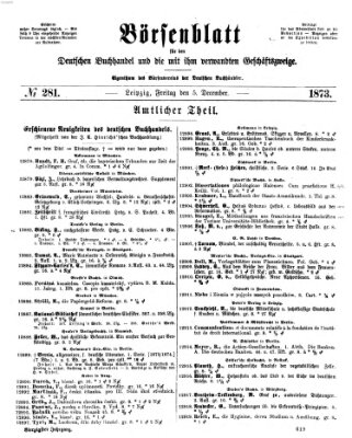 Börsenblatt für den deutschen Buchhandel Freitag 5. Dezember 1873