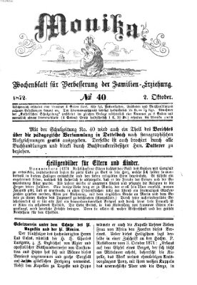 Katholische Schulzeitung (Bayerische Schulzeitung) Mittwoch 2. Oktober 1872