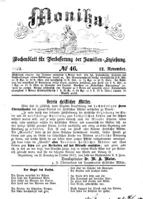 Katholische Schulzeitung (Bayerische Schulzeitung) Mittwoch 12. November 1873