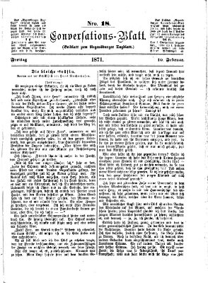 Regensburger Conversations-Blatt (Regensburger Tagblatt) Freitag 10. Februar 1871