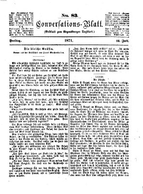 Regensburger Conversations-Blatt (Regensburger Tagblatt) Freitag 14. Juli 1871