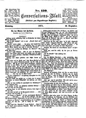 Regensburger Conversations-Blatt (Regensburger Tagblatt) Sonntag 17. Dezember 1871