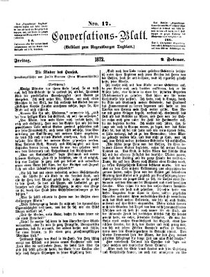 Regensburger Conversations-Blatt (Regensburger Tagblatt) Freitag 9. Februar 1872