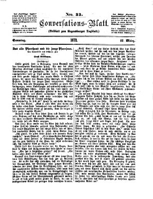 Regensburger Conversations-Blatt (Regensburger Tagblatt) Sonntag 17. März 1872