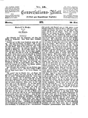 Regensburger Conversations-Blatt (Regensburger Tagblatt) Montag 20. Mai 1872