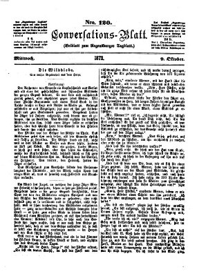 Regensburger Conversations-Blatt (Regensburger Tagblatt) Mittwoch 9. Oktober 1872
