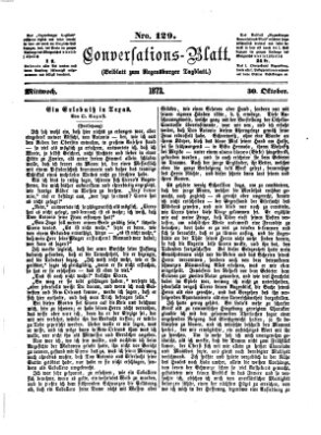 Regensburger Conversations-Blatt (Regensburger Tagblatt) Mittwoch 30. Oktober 1872