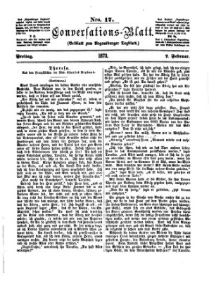 Regensburger Conversations-Blatt (Regensburger Tagblatt) Freitag 7. Februar 1873