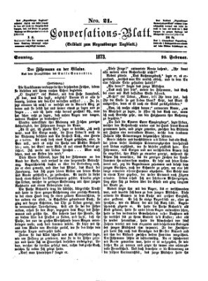 Regensburger Conversations-Blatt (Regensburger Tagblatt) Sonntag 16. Februar 1873
