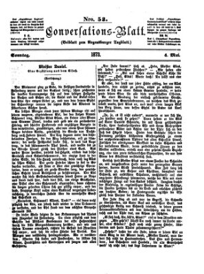Regensburger Conversations-Blatt (Regensburger Tagblatt) Sonntag 4. Mai 1873