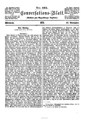 Regensburger Conversations-Blatt (Regensburger Tagblatt) Mittwoch 12. November 1873