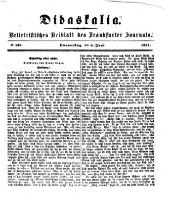 Didaskalia Donnerstag 8. Juni 1871