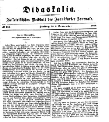 Didaskalia Donnerstag 5. September 1878