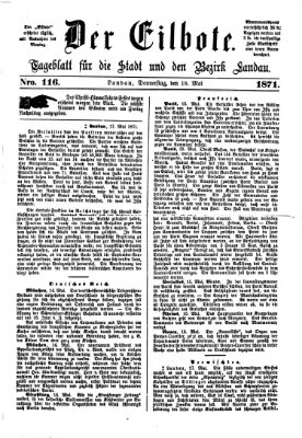 Der Eilbote Donnerstag 18. Mai 1871