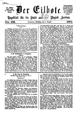 Der Eilbote Dienstag 8. August 1871