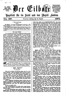 Der Eilbote Freitag 25. August 1871
