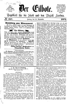 Der Eilbote Freitag 29. September 1871
