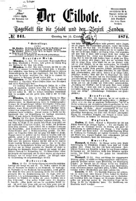 Der Eilbote Sonntag 15. Oktober 1871