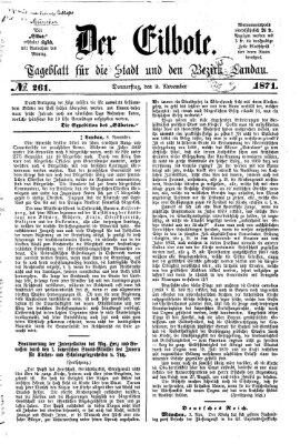 Der Eilbote Donnerstag 9. November 1871