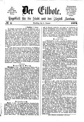 Der Eilbote Samstag 6. Januar 1872
