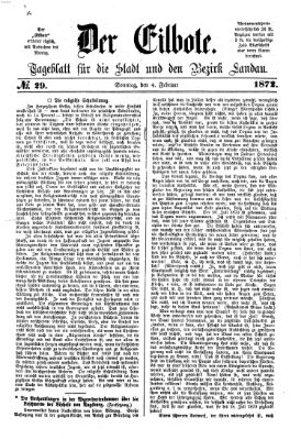 Der Eilbote Sonntag 4. Februar 1872