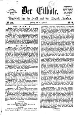 Der Eilbote Freitag 16. Februar 1872
