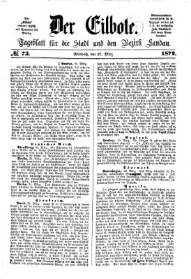 Der Eilbote Mittwoch 27. März 1872