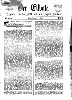 Der Eilbote Donnerstag 11. Juli 1872