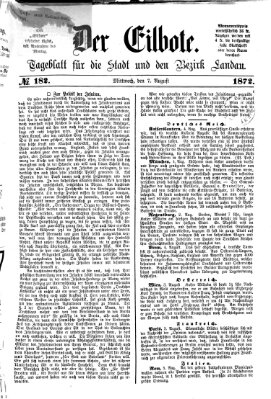 Der Eilbote Mittwoch 7. August 1872