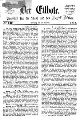 Der Eilbote Dienstag 15. Oktober 1872
