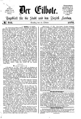 Der Eilbote Samstag 19. Oktober 1872